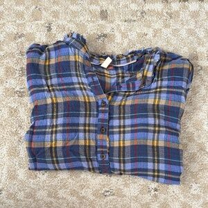 ANTHROPOLOGIE_ pilcro, medium blouse plaid